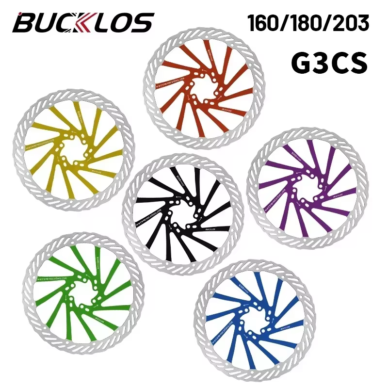 BUCKLOS ultraléger vtt vélo hydraulique frein à disque Rotor 160/180/203mm montagne route course