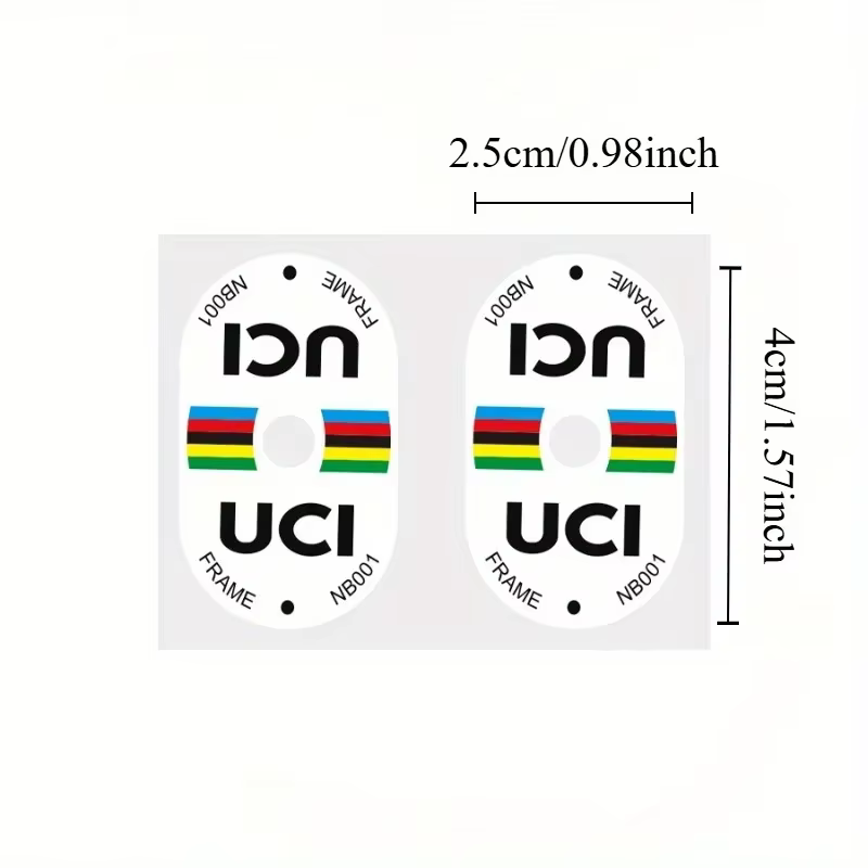 Autocollant de Valve de vélo certifié UCI