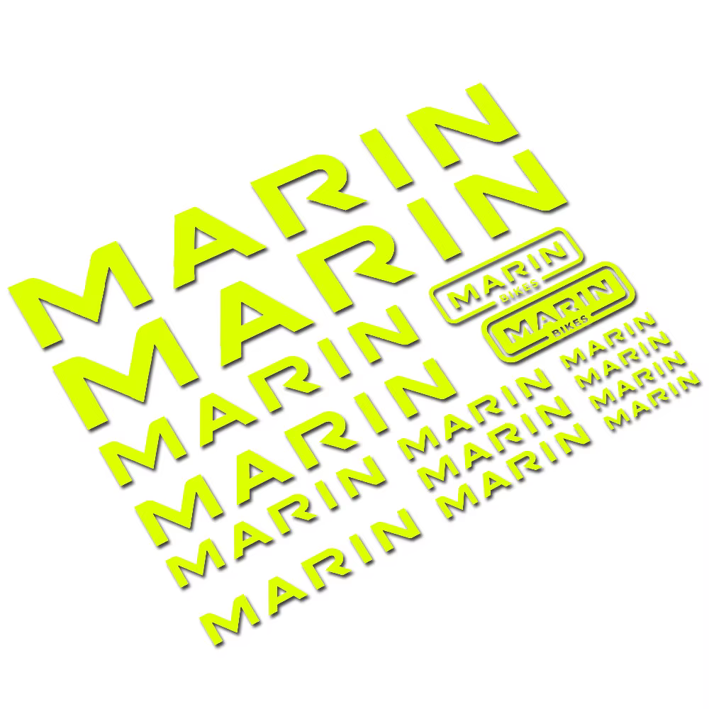 Autocollants de remplacement pour cadre de vélo Marin