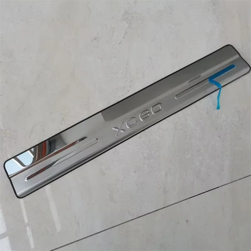 Accessoires de voiture pour Volvo XC60 2011-2013 2014 2015 2016 2017-2019, seuil de porte, protecteur de pare-chocs arrière, garniture de plaque de roulement de coffre