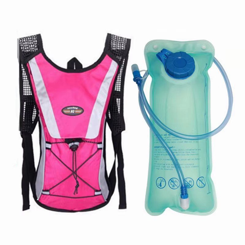 Sac de vélo avec sac d'eau 2L étanche Sports de plein air cyclisme sac à dos respirant équitation hydratation