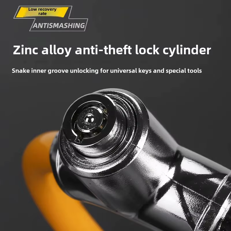 Cadenas portable à anneau en alliage d'aluminium épaissi pour vélo de montagne