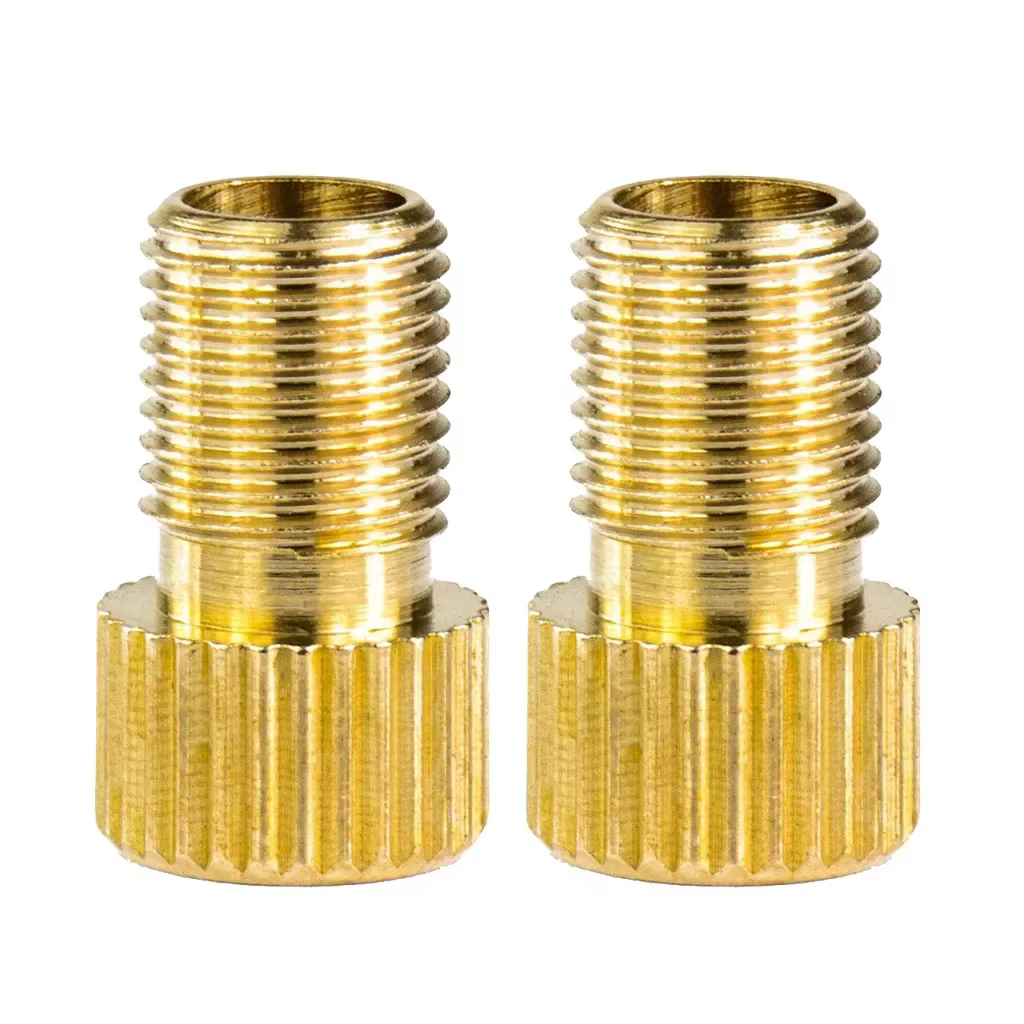 Adaptateur pour Valve VTT moto cyclisme gonflé se termine à Schrader petits accessoires de vélo à grande roue dorée