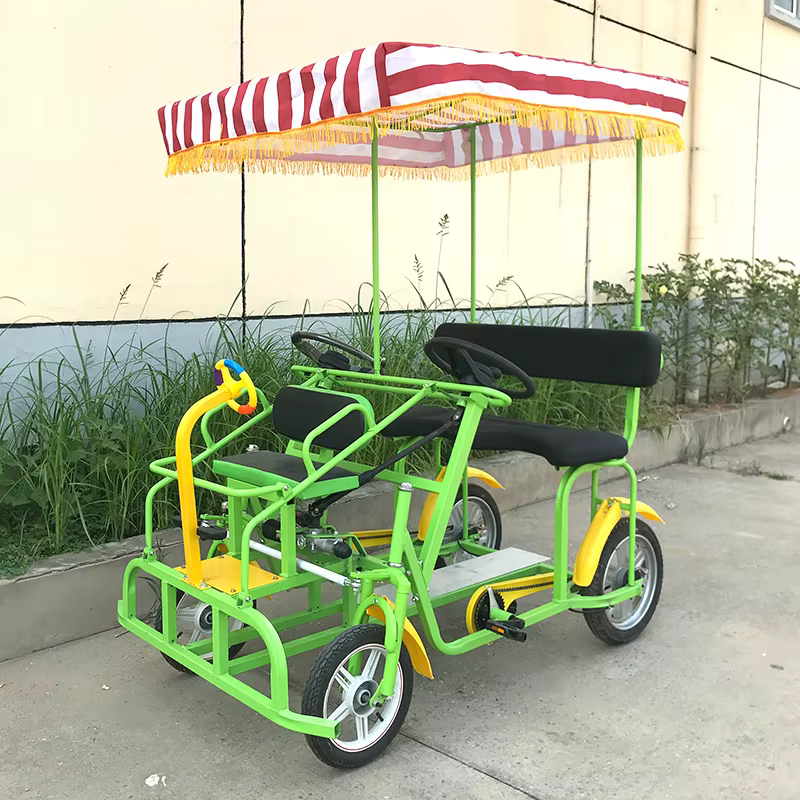 Vélo tandem de tourisme à quatre roues