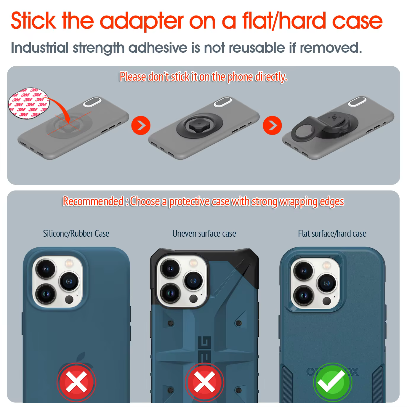 Support de téléphone pour tige de vélo