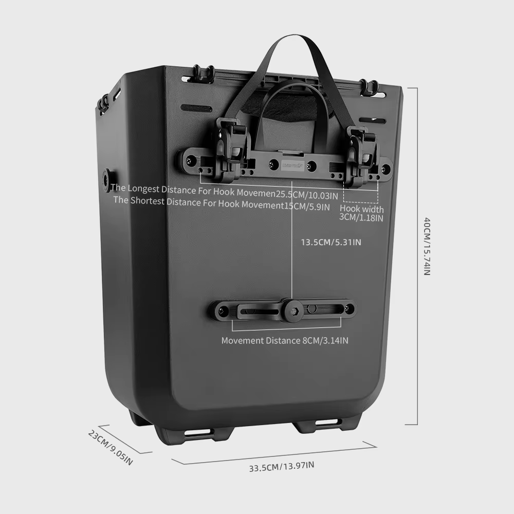 Panier latéral de vélo Rhinowalk 20L