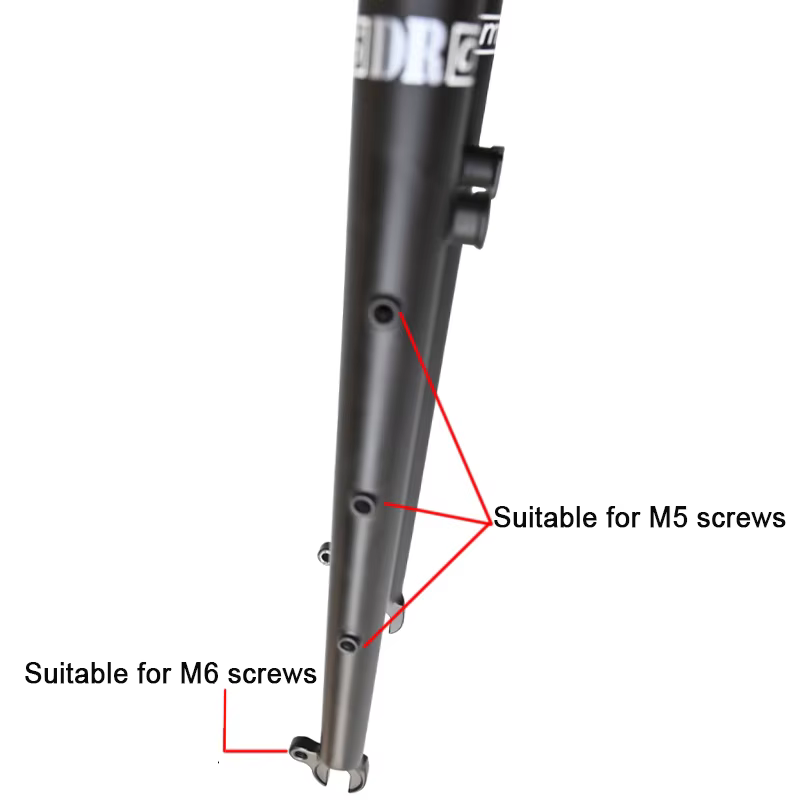 Fourche avant en acier DARKROCK CM-5 CR-MO 28