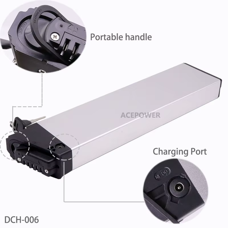 Pour ADO A20 Fiido M1 batterie de rechange de vélo électrique pliant DCH006 36V 10.4Ah 12.5Ah 17.5Ah