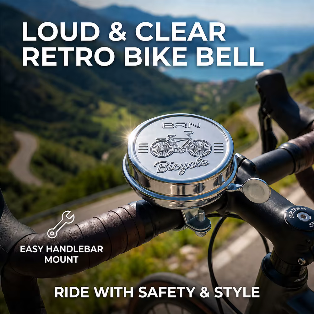 Cloche de vélo vintage rétro