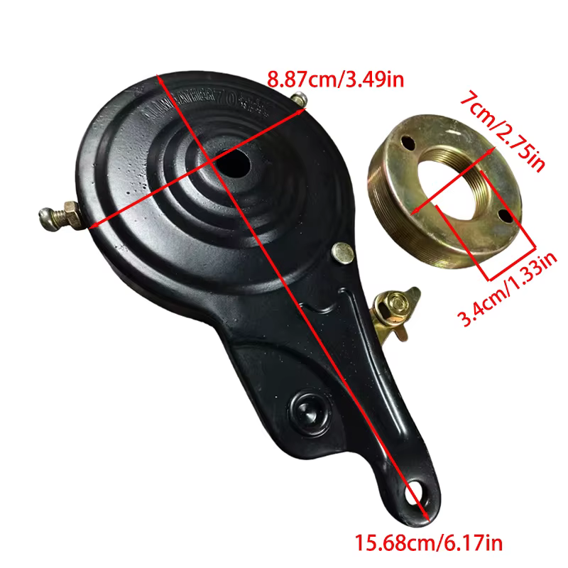 Ensemble de frein à bande noir de 70mm pour Mini Moto Pocket Bike Shredder
