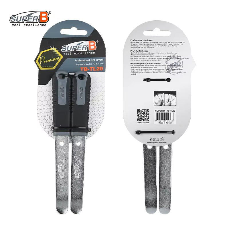 SUPER B TB-TL20 Levier de pneu professionnel pour VTT et vélo de route
