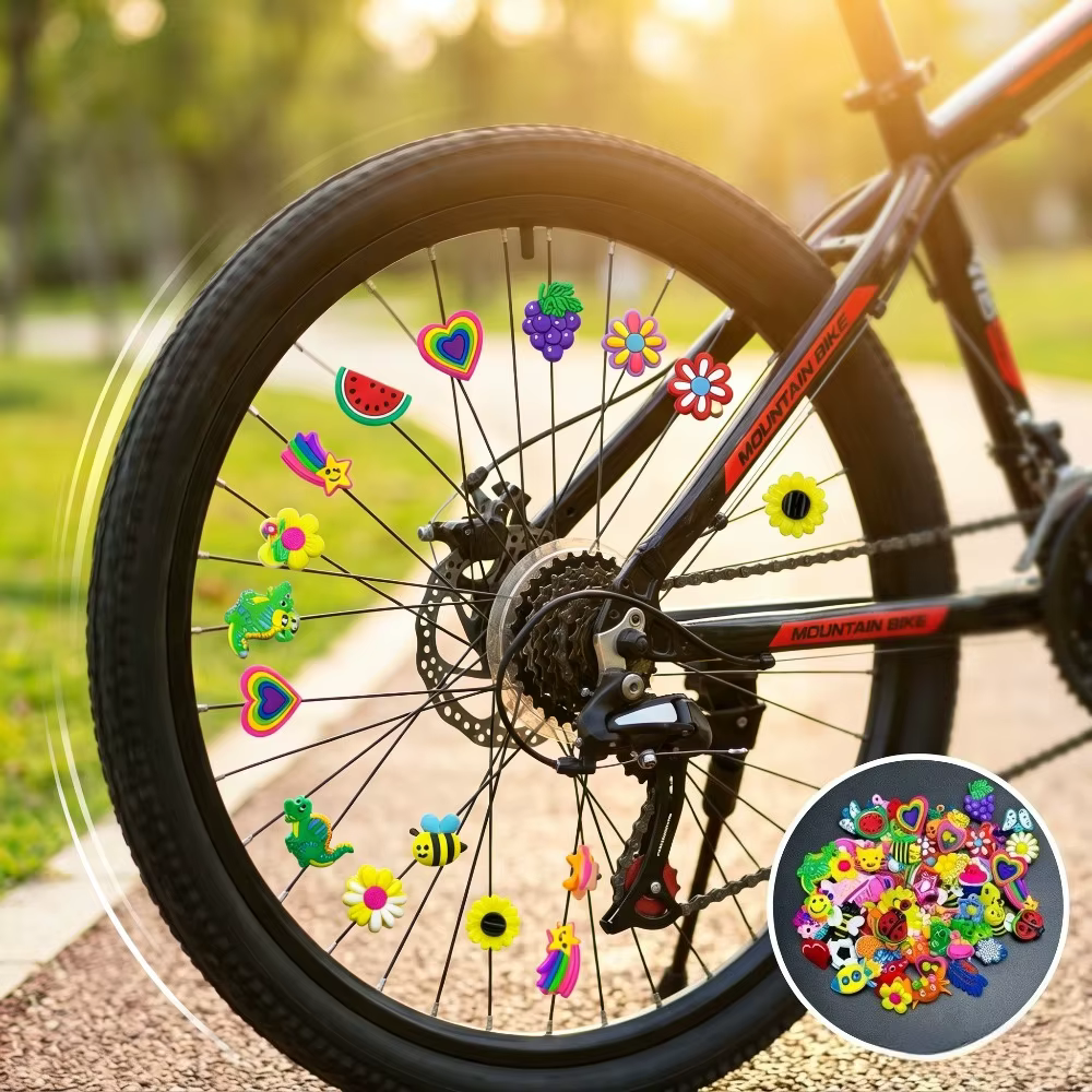 Perles de roue de vélo de formes variées