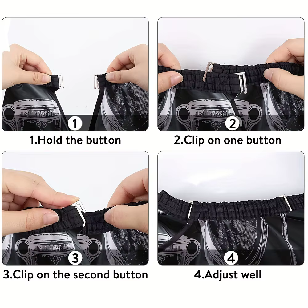 Cape de barbier professionnelle pour la coiffure – Bavoir imperméable et antiadhésif pour permanente/teinture avec impression élégante