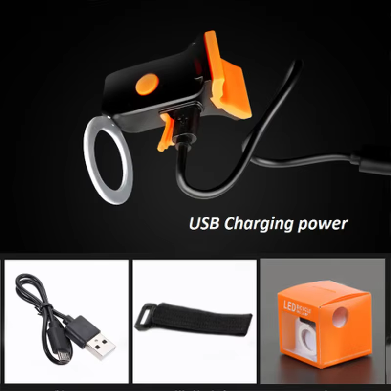 Lumière LED de vélo aste par USB