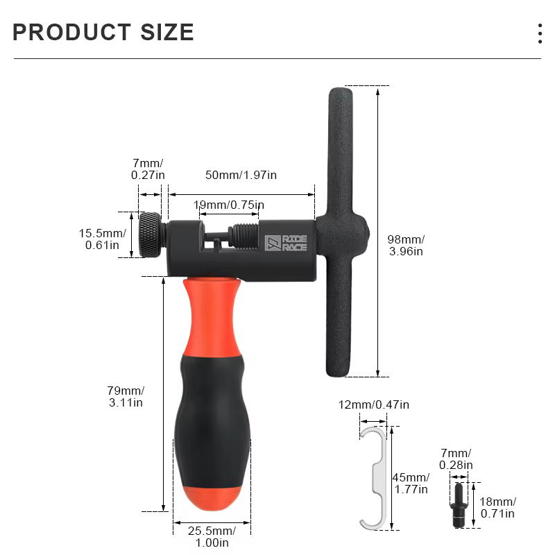 Outil de réparation de chaîne de vélo RIDERACE