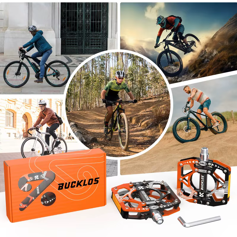 Pédales de vélo de route et de montagne BUCKLOS CNC