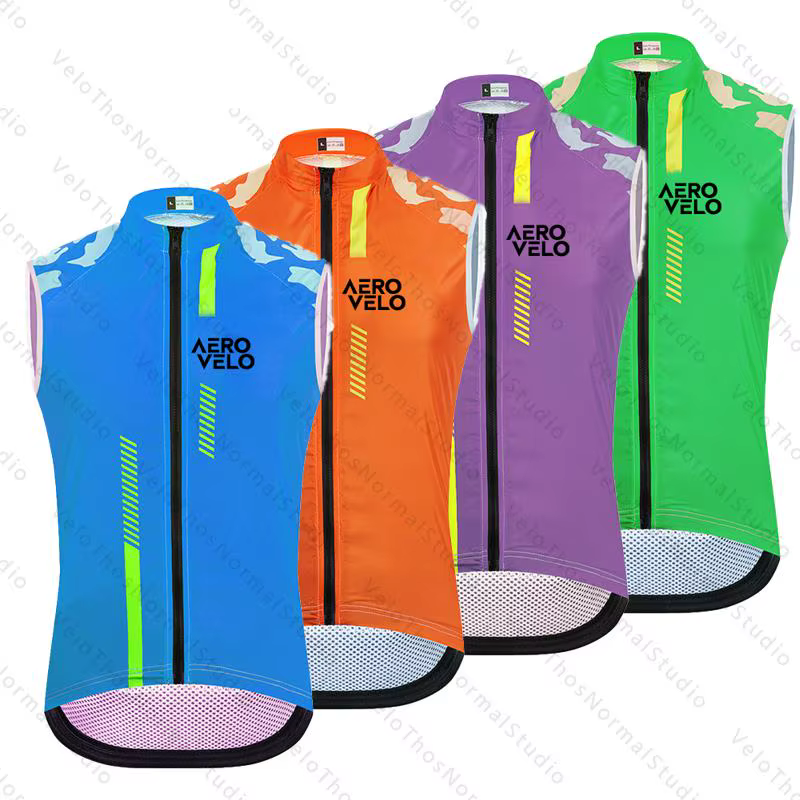 Gilet de cyclisme AERO VELO 2026 pour homme – Coupe-vent
