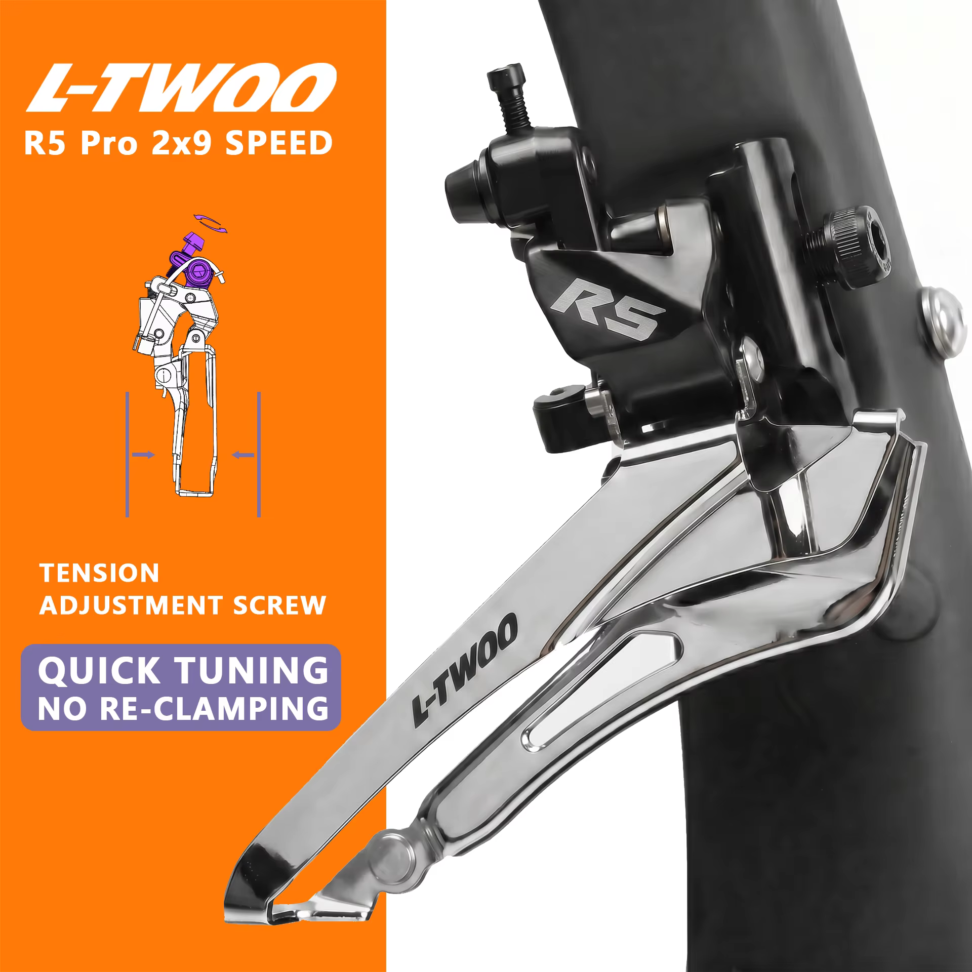 Nouveau groupe de transmission LTWOO R5 Pro 2x9 vitesses pour vélo de route 2026