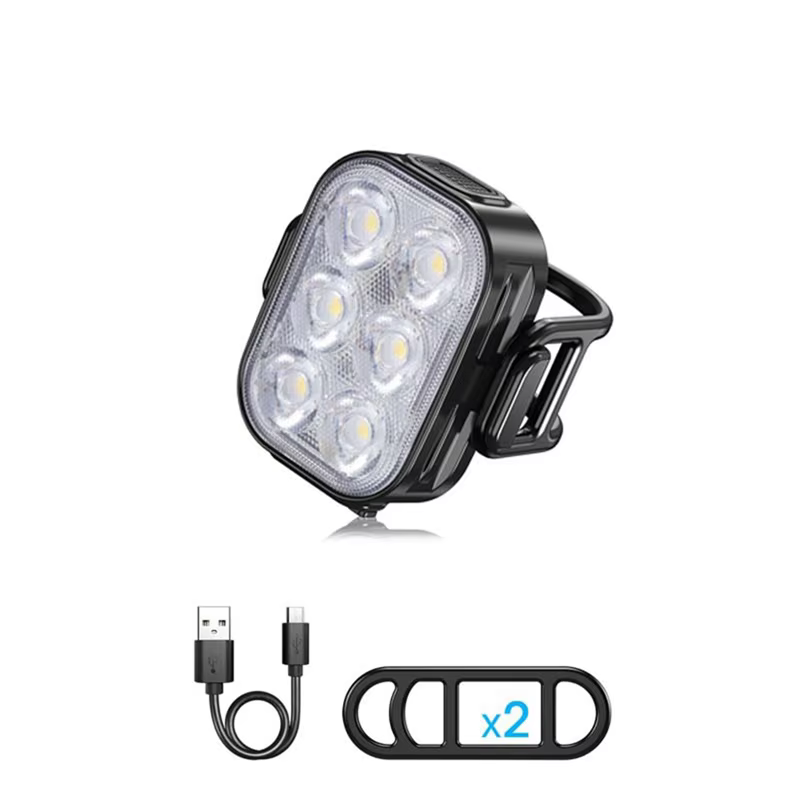 A06F-ensemble de lumières de vélo pour le cyclisme de montagne sur route charge rapide phare