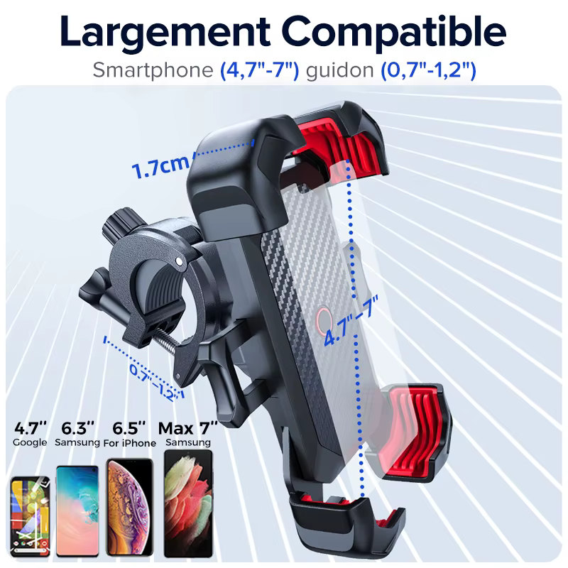 Joyroom-Support de téléphone portable antichoc pour vélo et moto