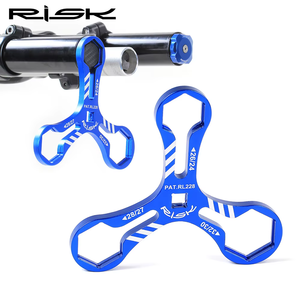 RISK-Capuchon de fourche de vélo en aluminium 6 en 1