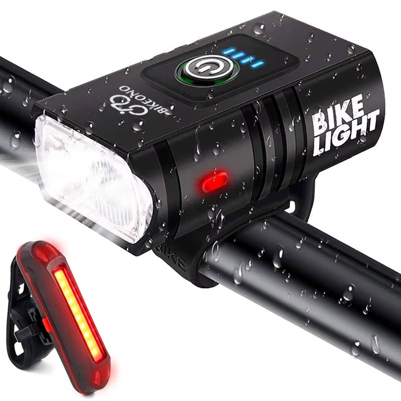 Lumière de vélo USB Rechargeable vtt lampe avant phare