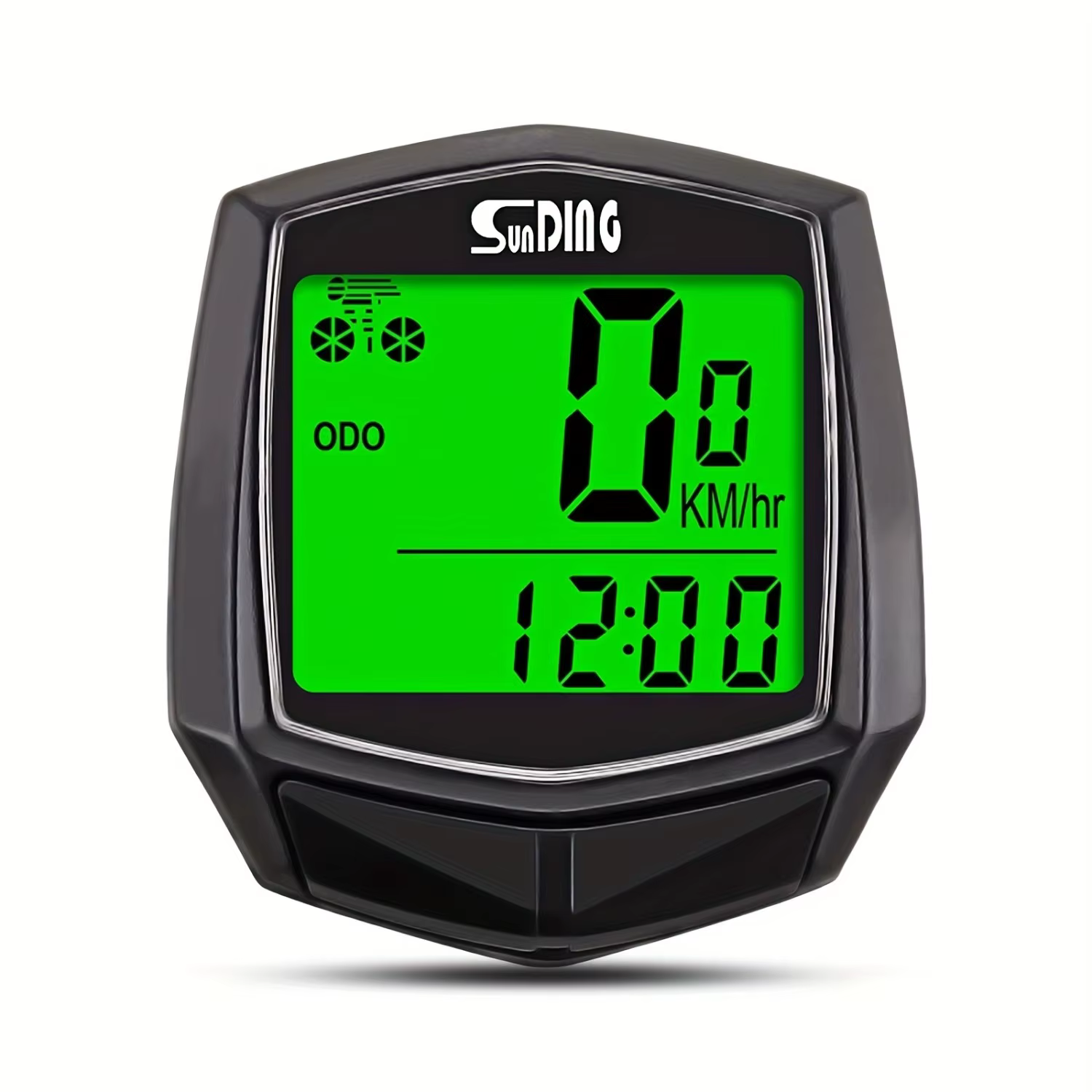 Compteur de vitesse multifonctionnel filaire pour vélo - Grand écran
