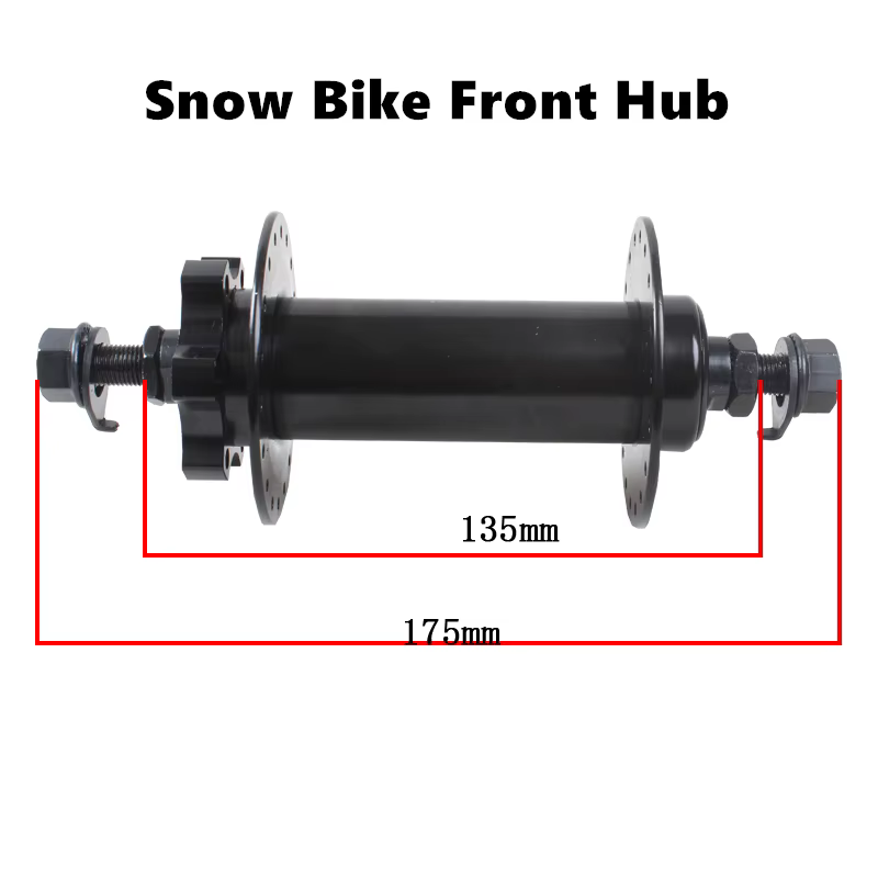 Moyeux de vélo vélo de neige 26x4.0 frein à disque Ultra-large ajustement volant d'inertie rotatif 36 trous roue avant et arrière en acier à haute teneur en carbone