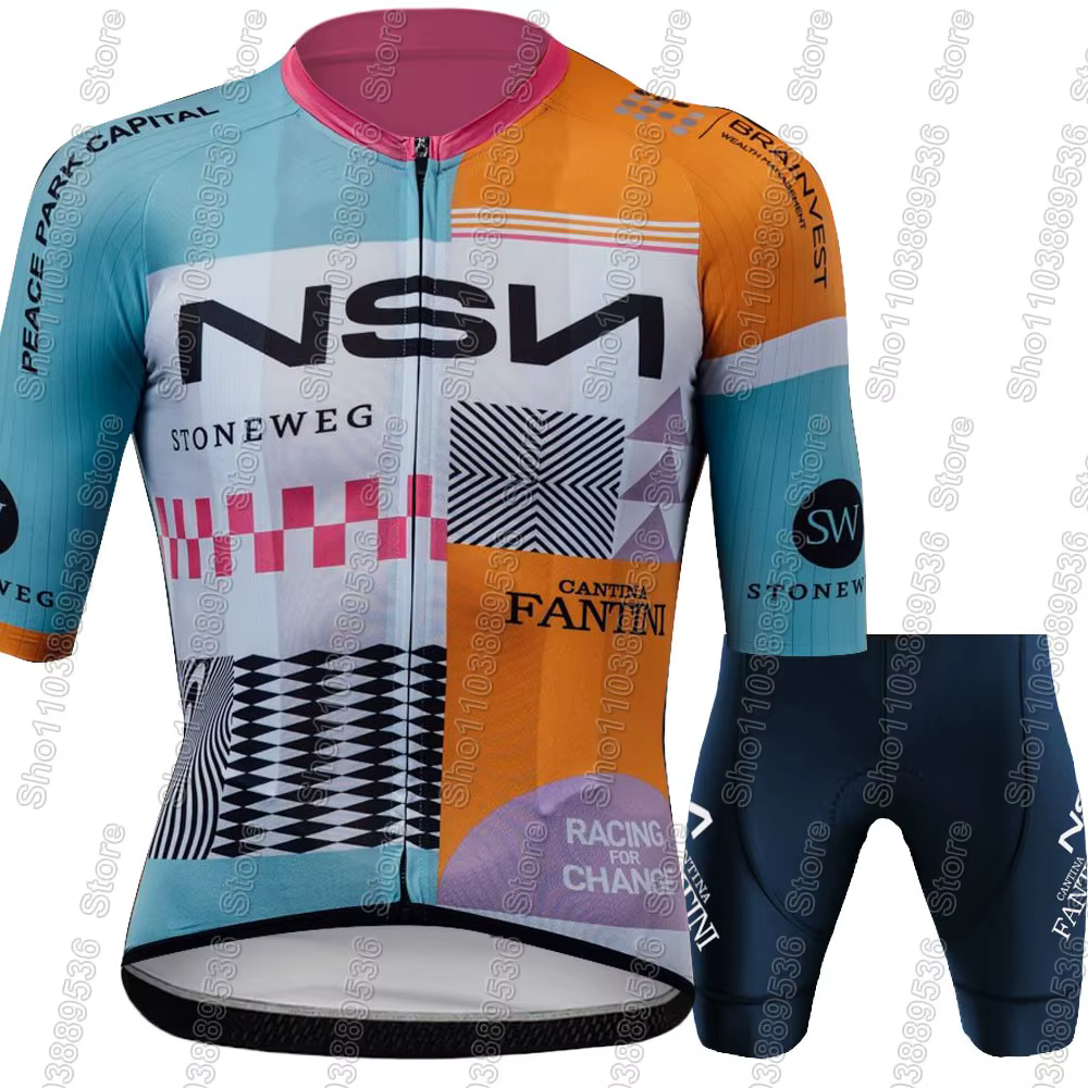 NSN Team 2026 Maillot de cyclisme ensemble été hommes vêtements de vélo chemises