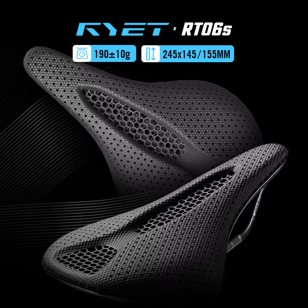 RYET 3D selle de vélo imprimée 145MM/155mm 7*9 carbone vtt coussin de siège