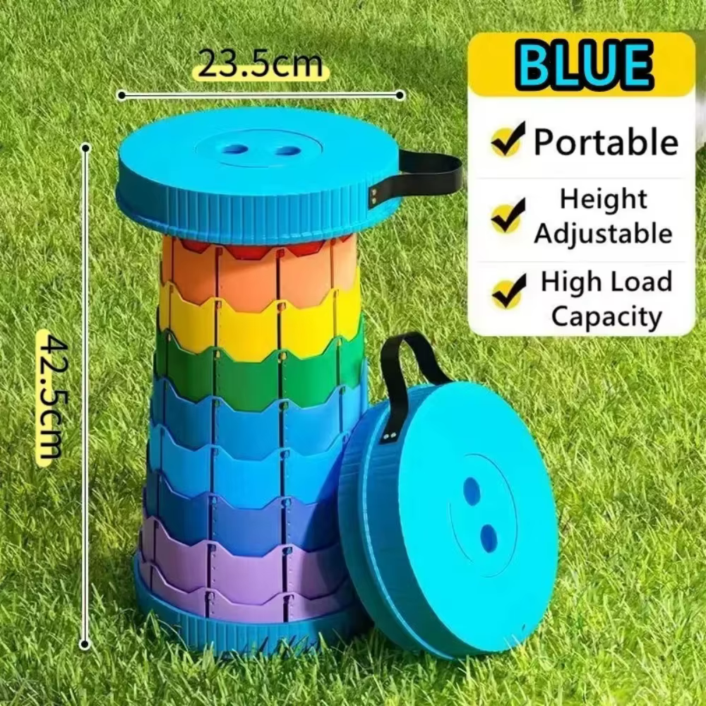 Tabouret pliant portable amélioré, tabouret de camping rétractable, adapté aux adultes, pour la pêche en plein air et le jardinage
