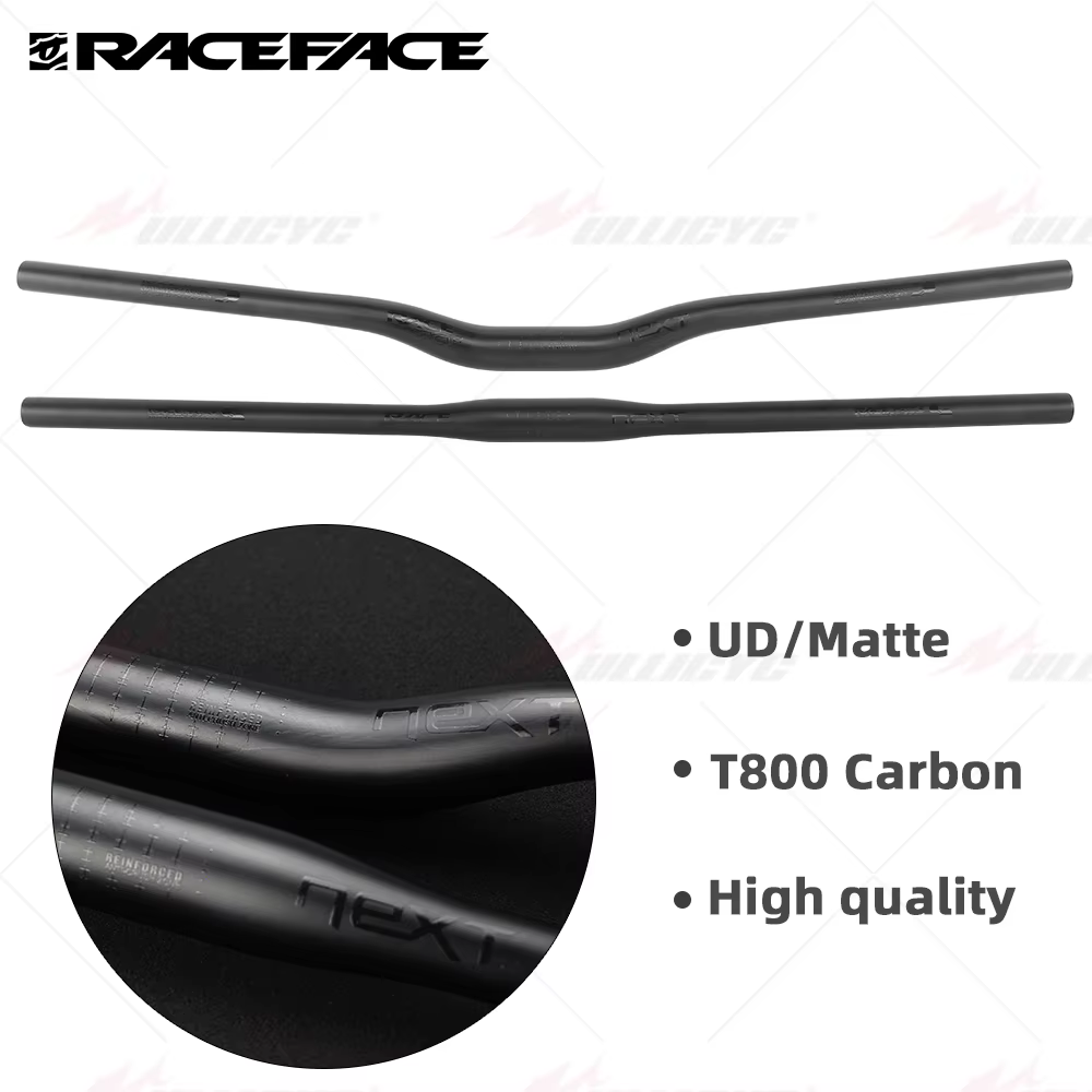 Race Face Next VTT peinture noire brillant Logo guidon entièrement en carbone