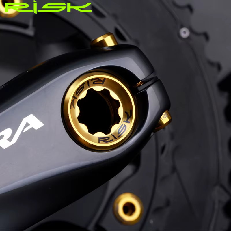 Risque M20x8mm vélo manivelle bras boulon titane montagne route vélo pédalier capuchon roue à chaîne pédalier vis BB axe vis