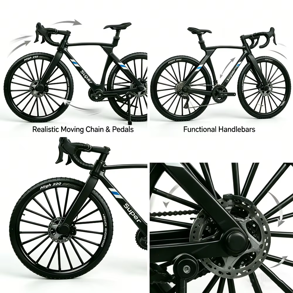 Modèle de vélo en alliage avec guidon basculant