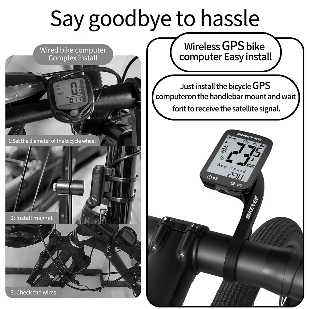 Accessoires de vélo GPS sans fil ordinateur