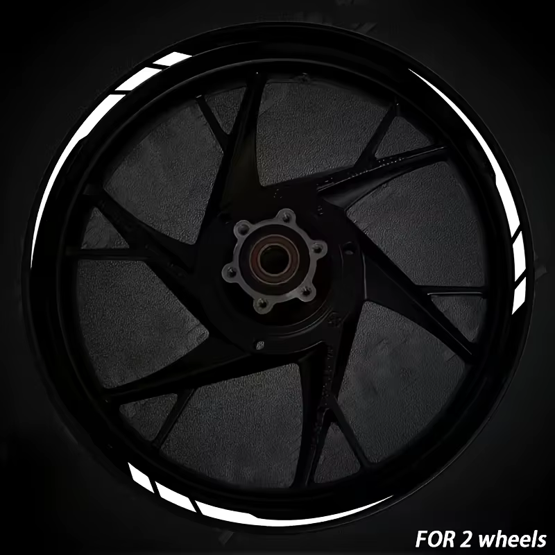 13 autocollants amovibles en vinyle pour roues de vélo, pour voiture et moto