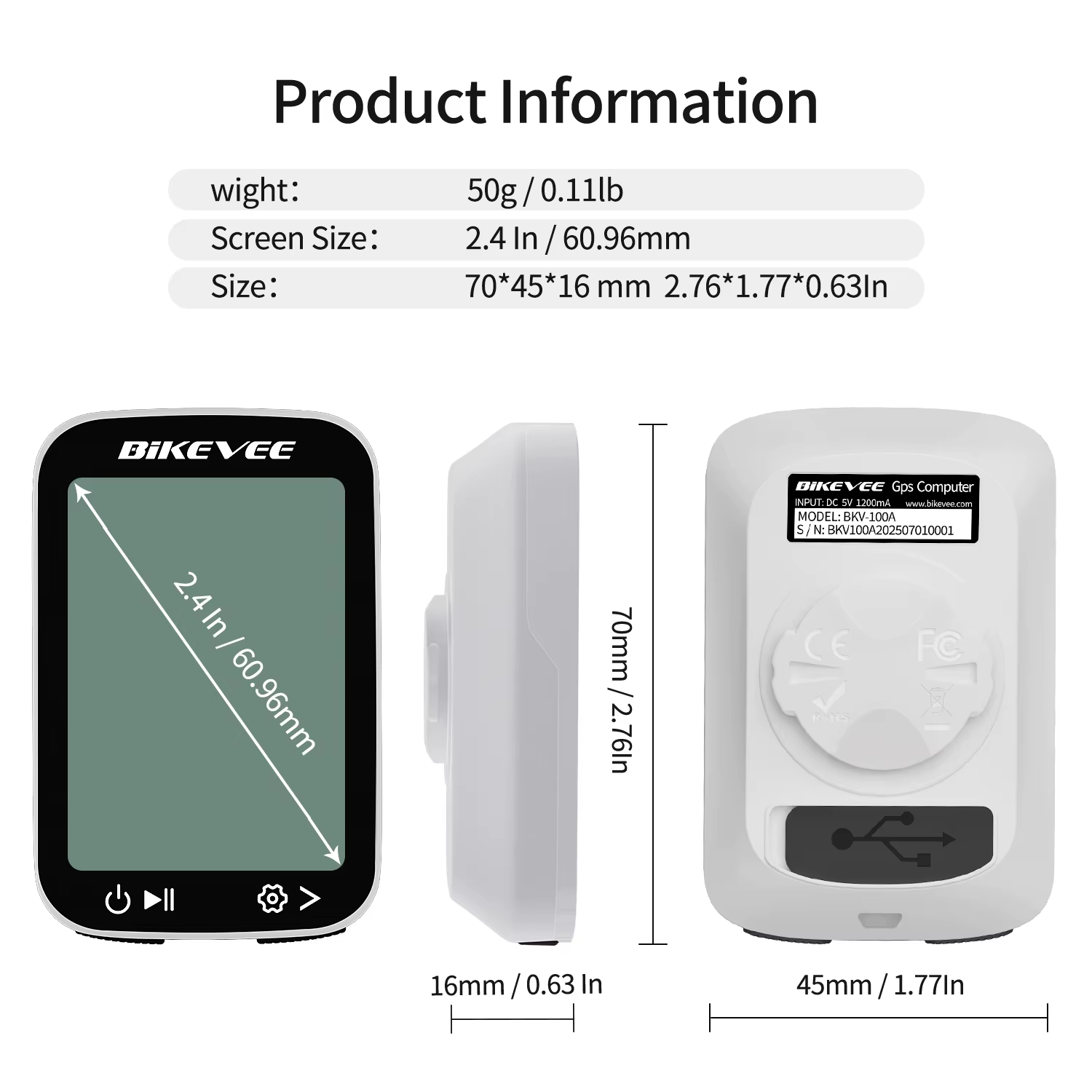 Ordinateur de vélo GPS