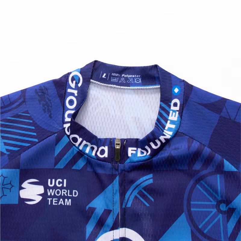 Nouveau FDJ équipe à manches longues Maillot de cyclisme hommes Protection course vélo chemise