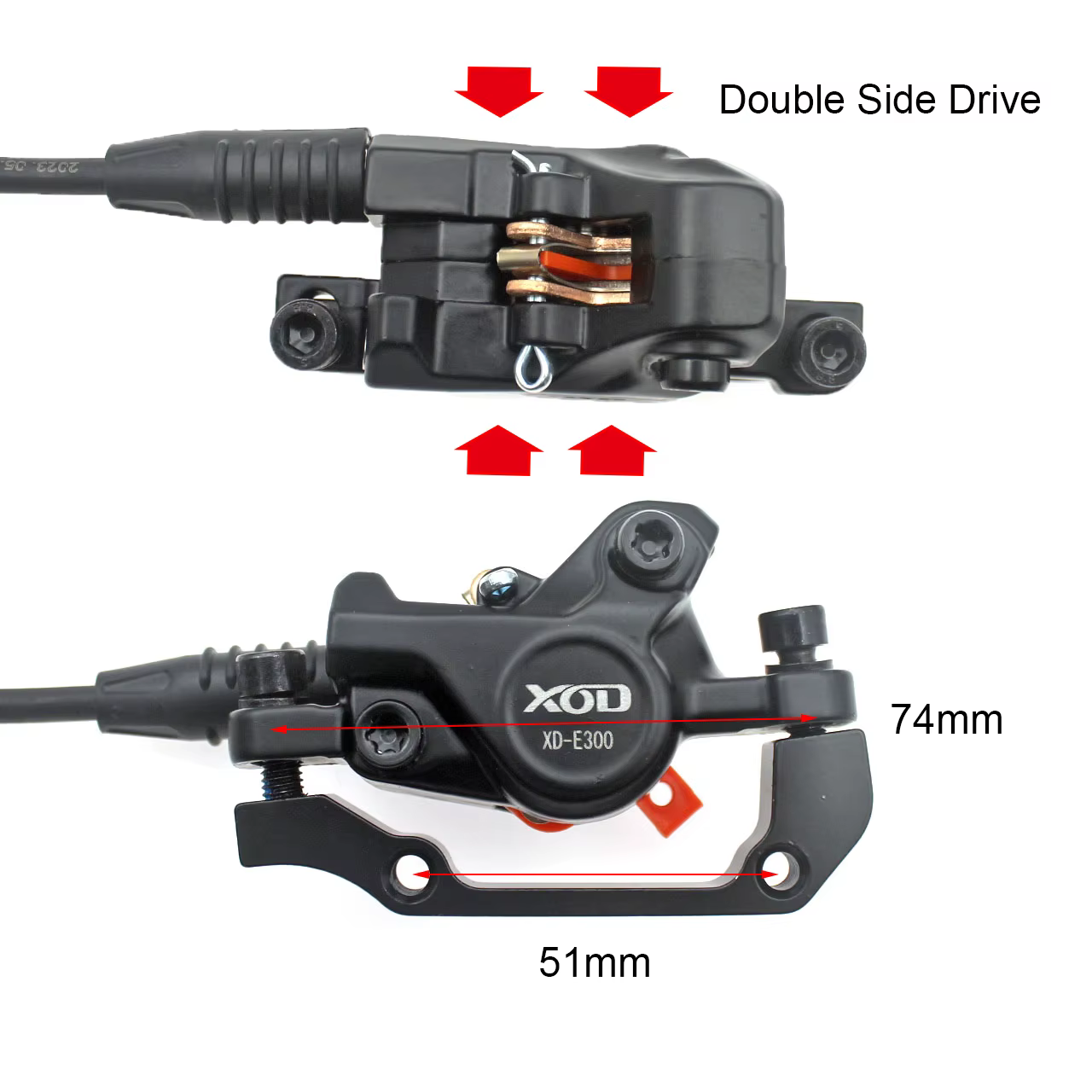 XOD e-bike vélo pliant électrique vtt frein à disque hydraulique mise hors tension pour la conduite