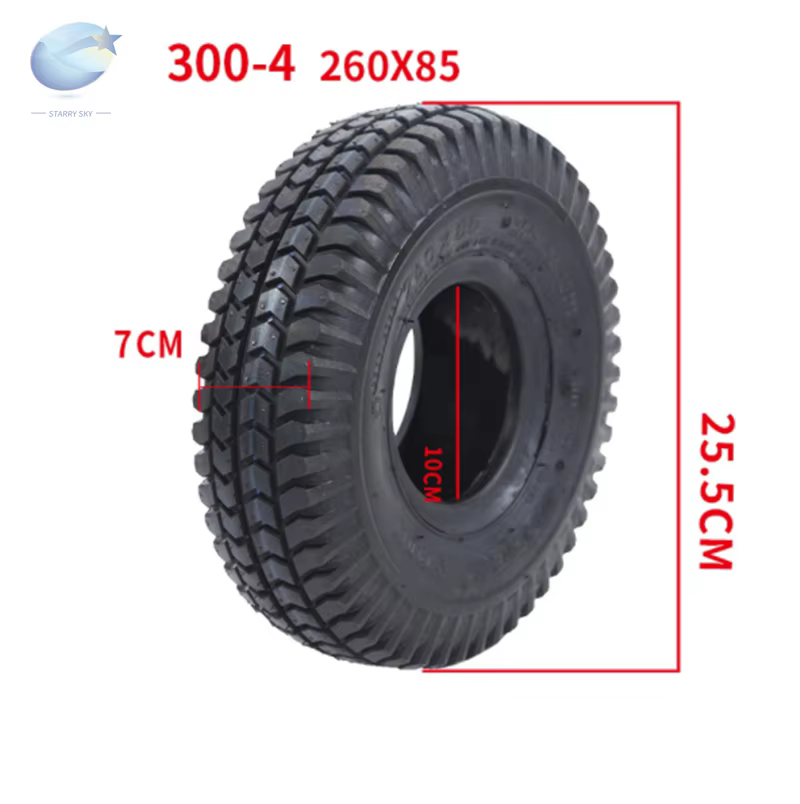 2pack 3.00-4 260x85 utilitaire Dolly main camion pneu pour rasoir E300