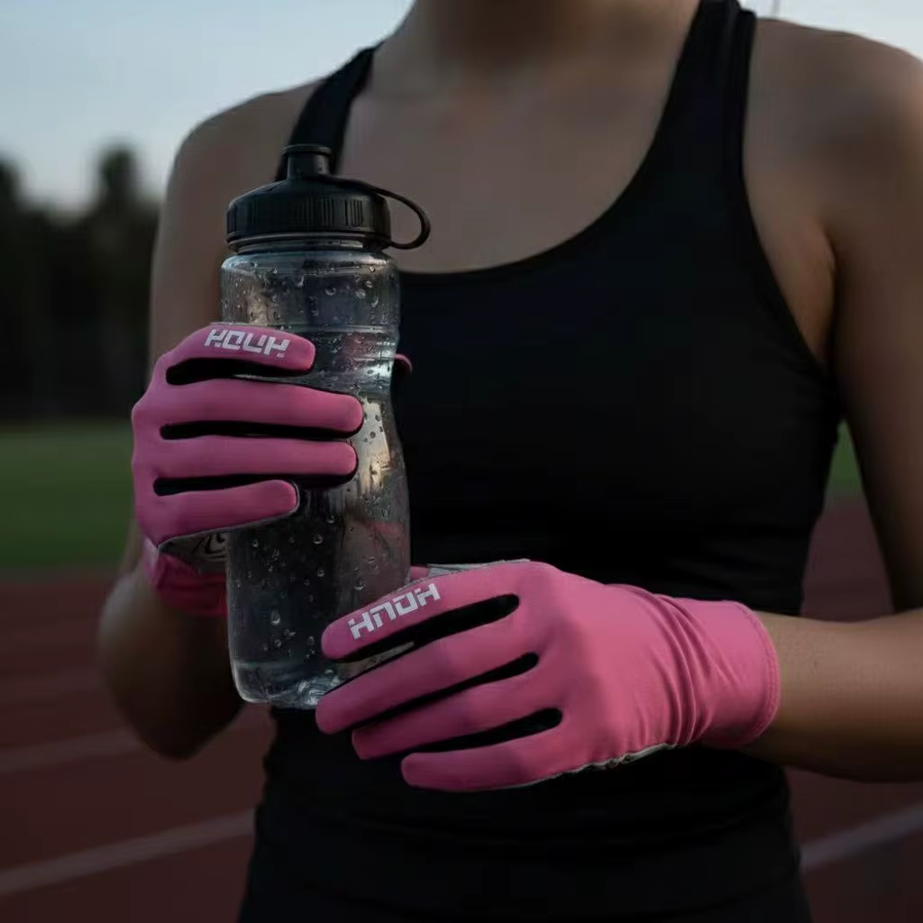Gants de cyclisme à doigts complets en tissu Lycra