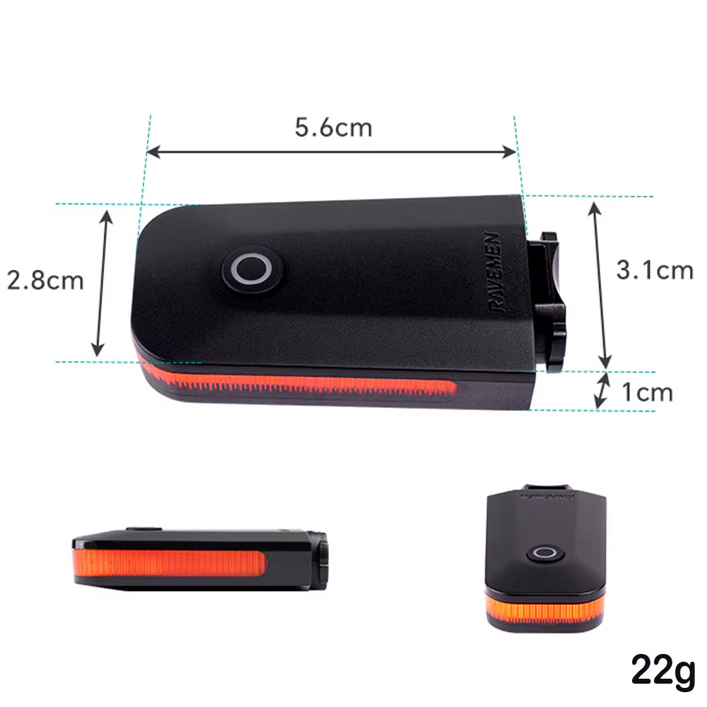 RAVEMEN CL01 feu arrière LED pour vélo