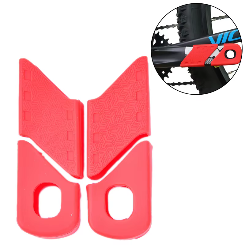 ENLEE couvercle de protection de manivelle de vélo de montagne ensemble de manivelle de vélo vtt couvercle de bras de manivelle de protection universel 4 pièces/1 ensemble