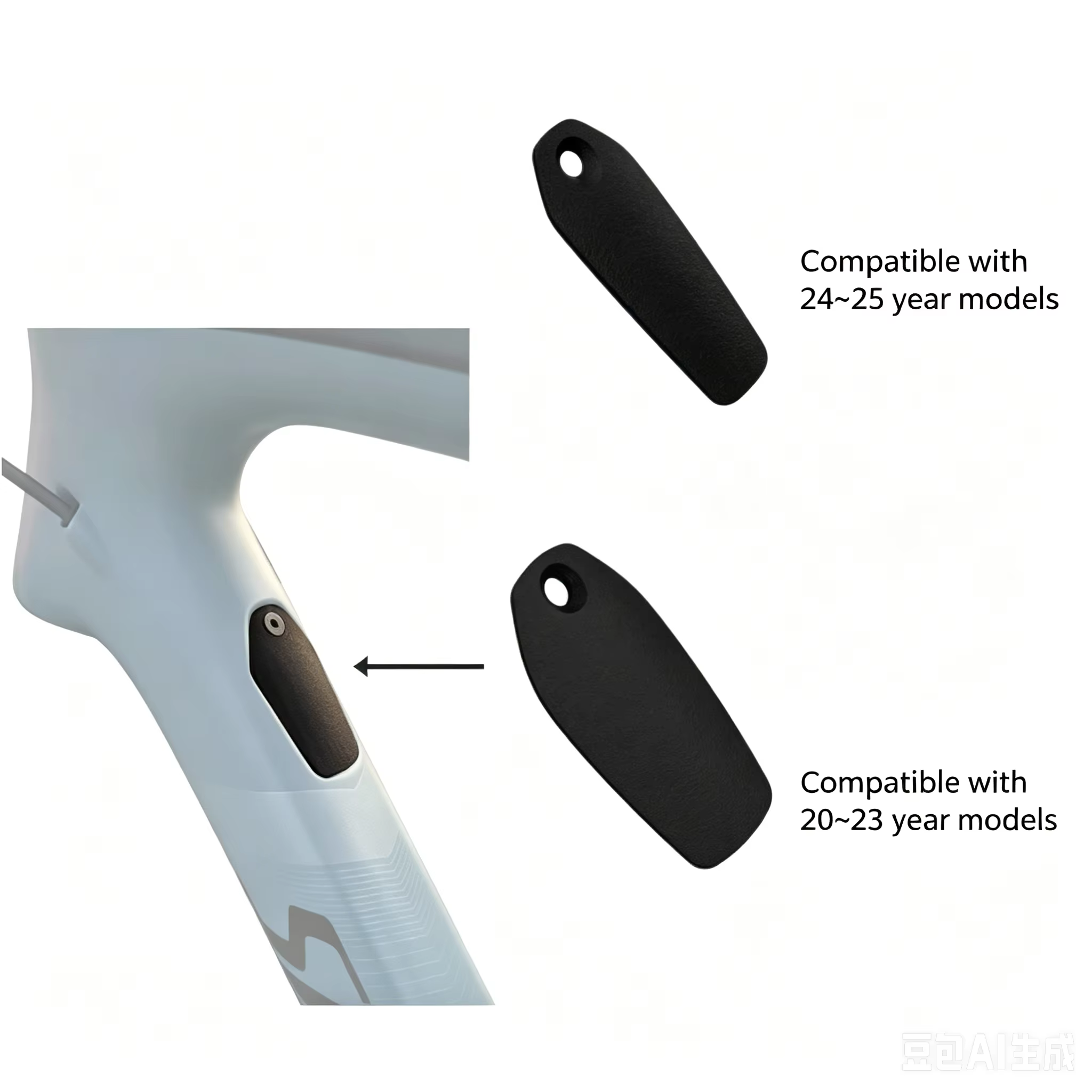 Cache-câble pour tube supérieur de cadre de vélo