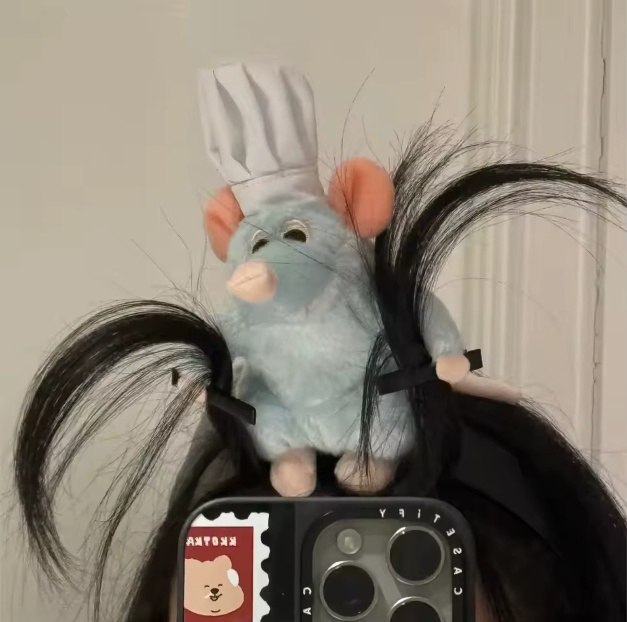 Serre-tête Ratatouille mignon, accessoire capillaire en peluche Kawaii, pince à cheveux large colorée, coiffe créative, cadeau