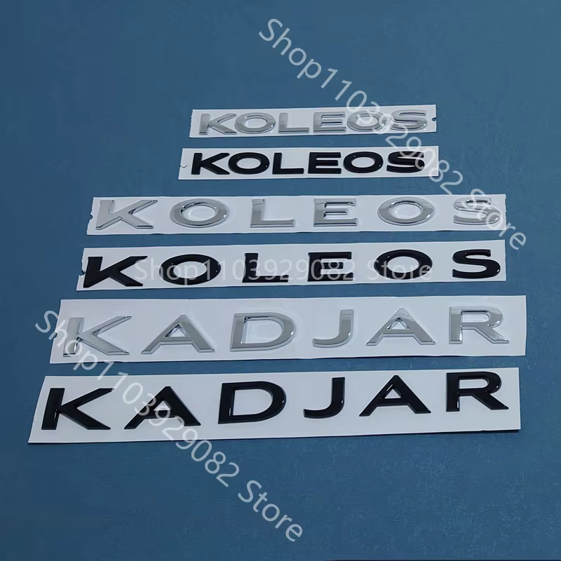 KOLEOS KADJAR lettre mot Badge autocollant coffre arrière capot calandre Logo emblème décalcomanie pour Renault voiture accessoires