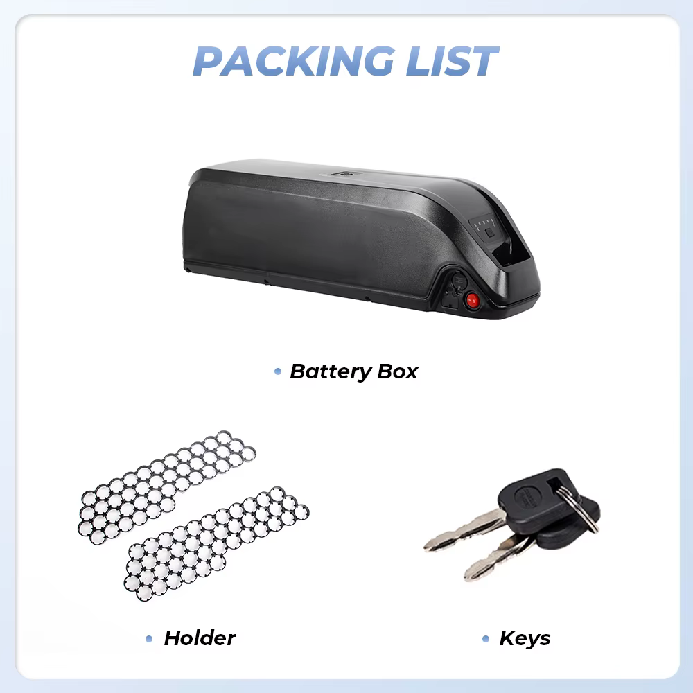HaiLong A Ebike batterie boîte 42 pièces cellules vélo électrique vers le bas Tube boîtier avec Base de support 10S4P