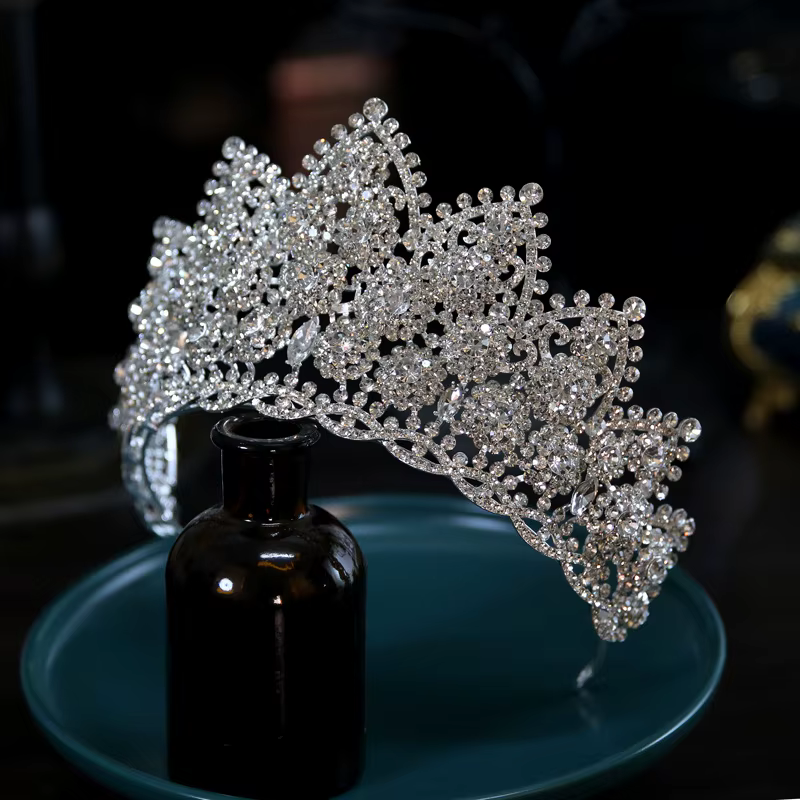 Diadèmes de mariée accessoires de cheveux de luxe complet Zircon couronnes de mariage diadème coiffure mariée baroque fête diadème couronne pour les femmes
