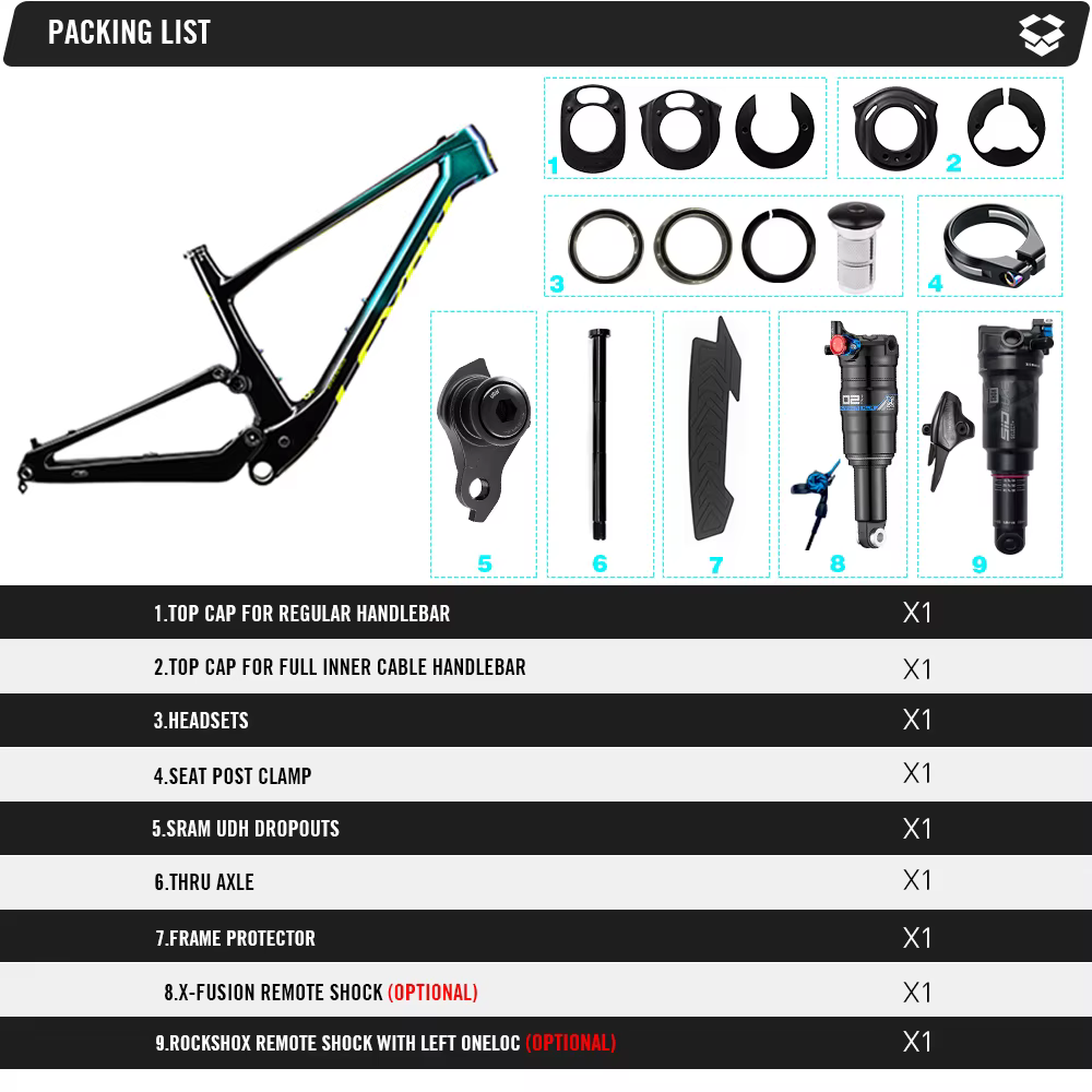 Lexon-Cadre de vélo de montagne Spirit 29