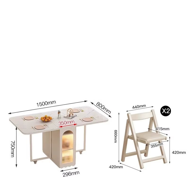 Mini Table à manger extensible, Design pliant de luxe, gain de place, jeux d'étude, meubles Para El Hogar